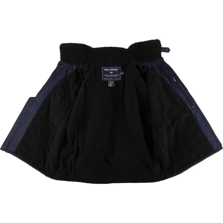 90'S Ralph Lauren Polo Sport TECHNICAL SNOWBOARD GEAR padded puffer jacket, men's size XL cotton navy blue type Vintage Second Hand