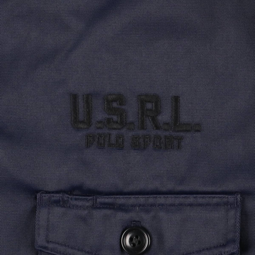 90'S Ralph Lauren Polo Sport TECHNICAL SNOWBOARD GEAR padded puffer jacket, men's size XL cotton navy blue type Vintage Second Hand