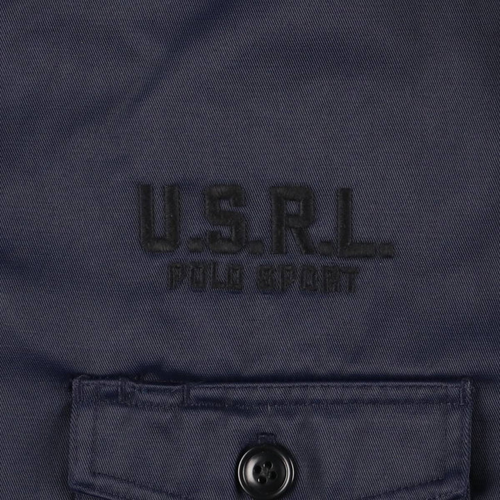 90'S Ralph Lauren Polo Sport TECHNICAL SNOWBOARD GEAR padded puffer jacket, men's size XL cotton navy blue type Vintage Second Hand