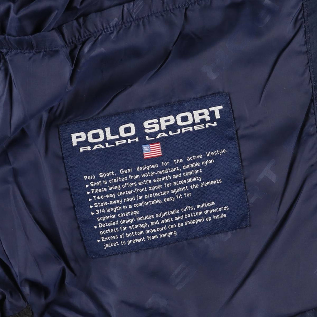 Ralph Lauren POLO SPORT nylon jacket, men's size S Nylon navy blue type Vintage Second Hand