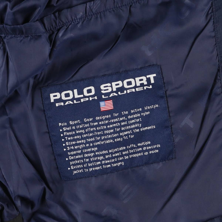 Ralph Lauren POLO SPORT nylon jacket, men's size S Nylon navy blue type Vintage Second Hand