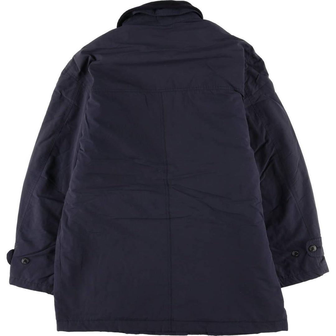 Burberry's padded puffer jacket, men's size L cotton navy blue type Vintage Second Hand