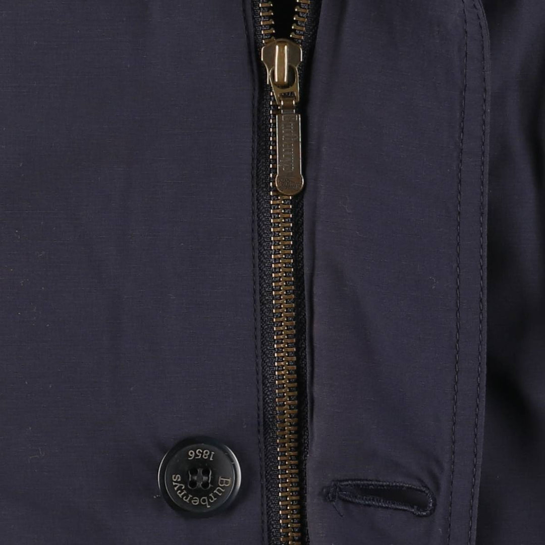 Burberry's padded puffer jacket, men's size L cotton navy blue type Vintage Second Hand