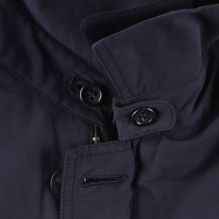 Burberry's padded puffer jacket, men's size L cotton navy blue type Vintage Second Hand