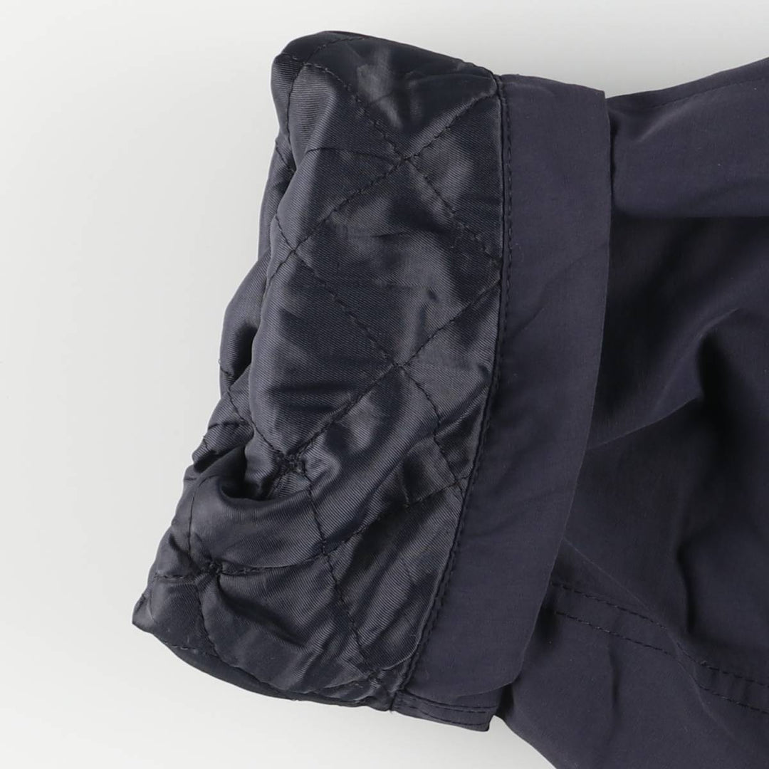 Burberry's padded puffer jacket, men's size L cotton navy blue type Vintage Second Hand