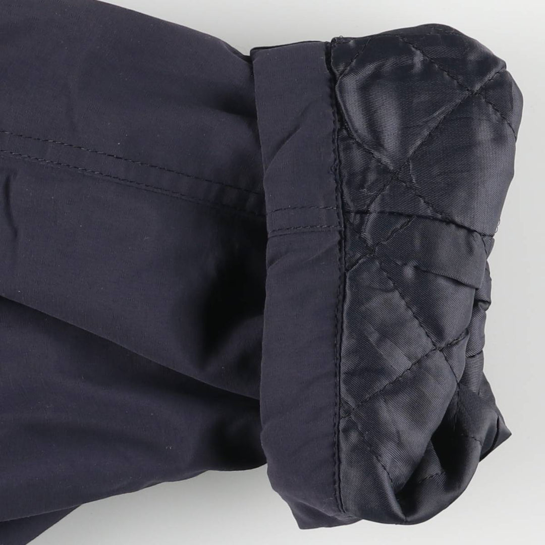 Burberry's padded puffer jacket, men's size L cotton navy blue type Vintage Second Hand