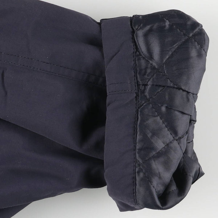 Burberry's padded puffer jacket, men's size L cotton navy blue type Vintage Second Hand