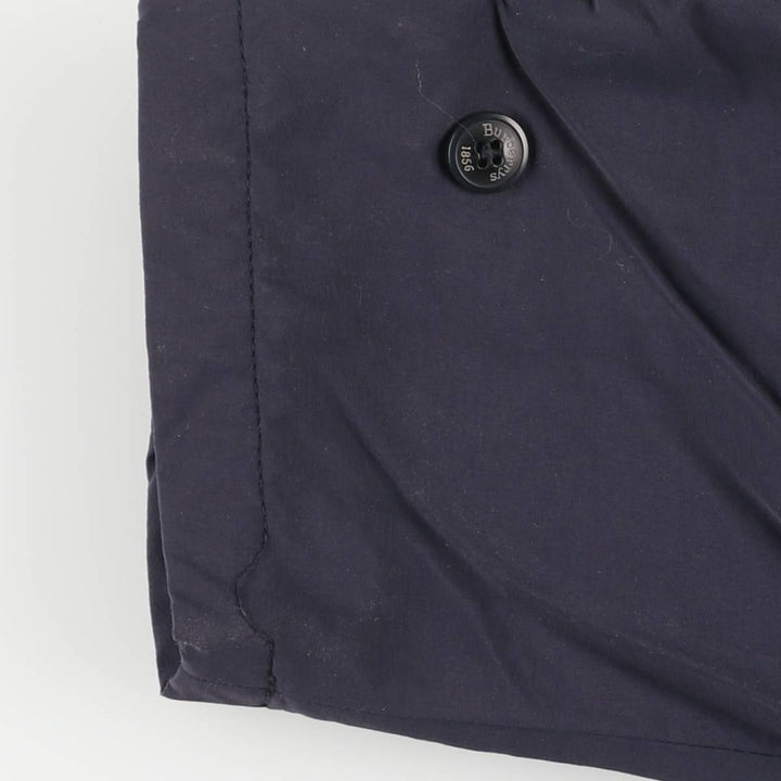 Burberry's padded puffer jacket, men's size L cotton navy blue type Vintage Second Hand