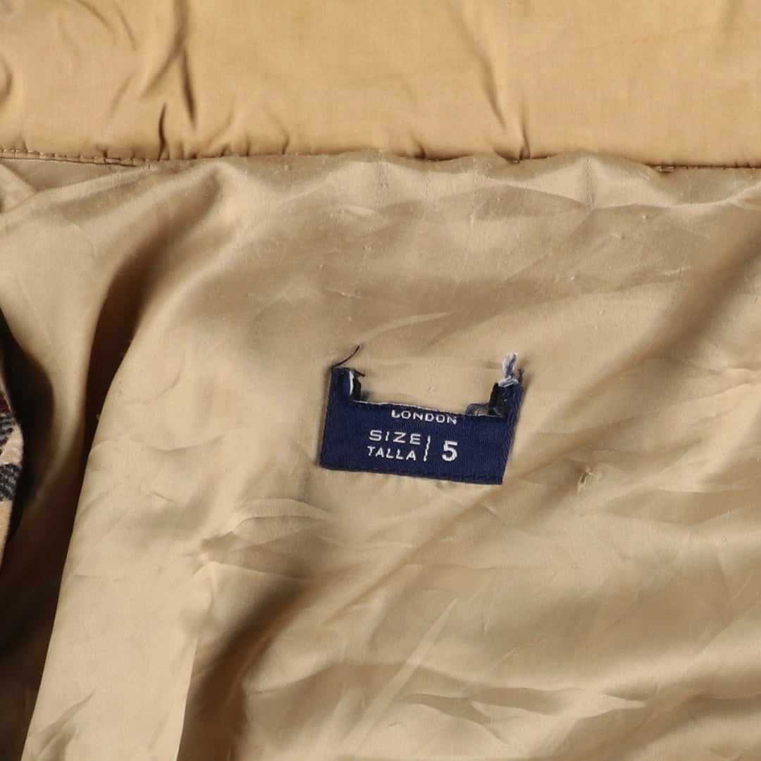 Burberry's BURBERRY LONDON padded jacket puffer jacket men's XXL size cotton Beige type Vintage Second Hand