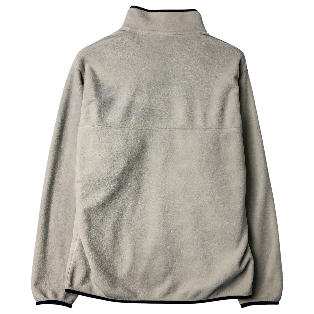 Patagonia Lightweight Synchilla Snap Tee (25580SP17) - Half-Snap Fleece Pullover, Men's Size L polyester Beige type Vintage Second Hand