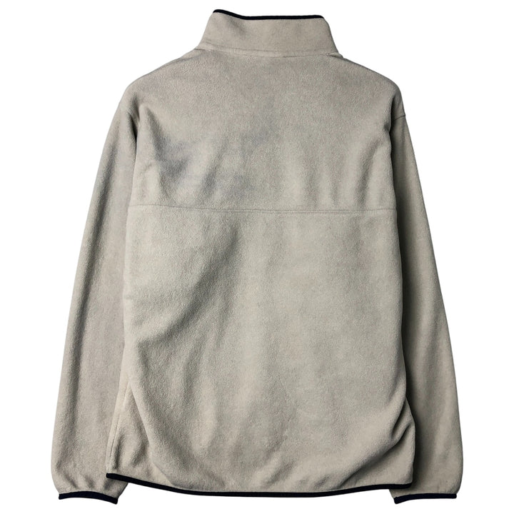 Patagonia Lightweight Synchilla Snap Tee (25580SP17) - Half-Snap Fleece Pullover, Men's Size L polyester Beige type Vintage Second Hand
