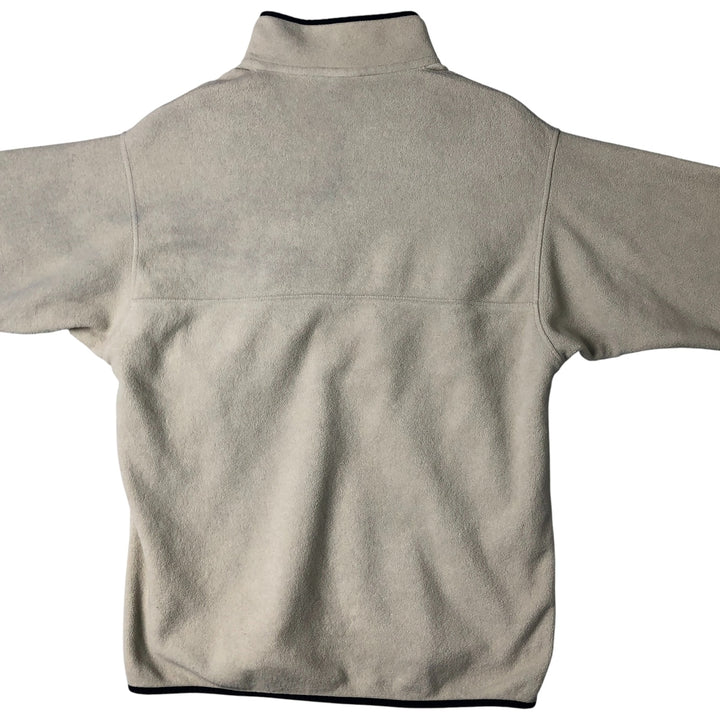 Patagonia Lightweight Synchilla Snap Tee (25580SP17) - Half-Snap Fleece Pullover, Men's Size L polyester Beige type Vintage Second Hand