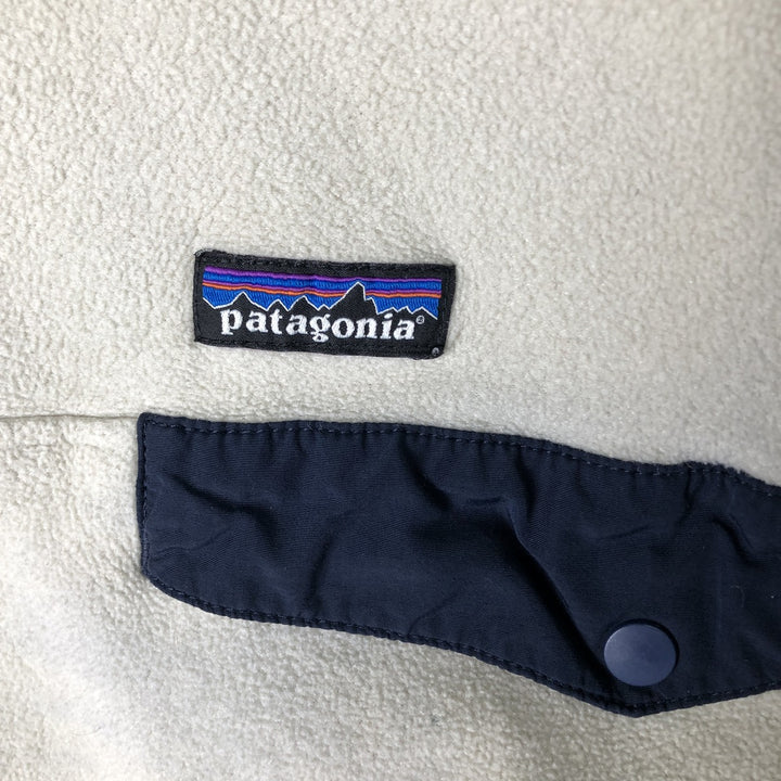 Patagonia Lightweight Synchilla Snap Tee (25580SP17) - Half-Snap Fleece Pullover, Men's Size L polyester Beige type Vintage Second Hand