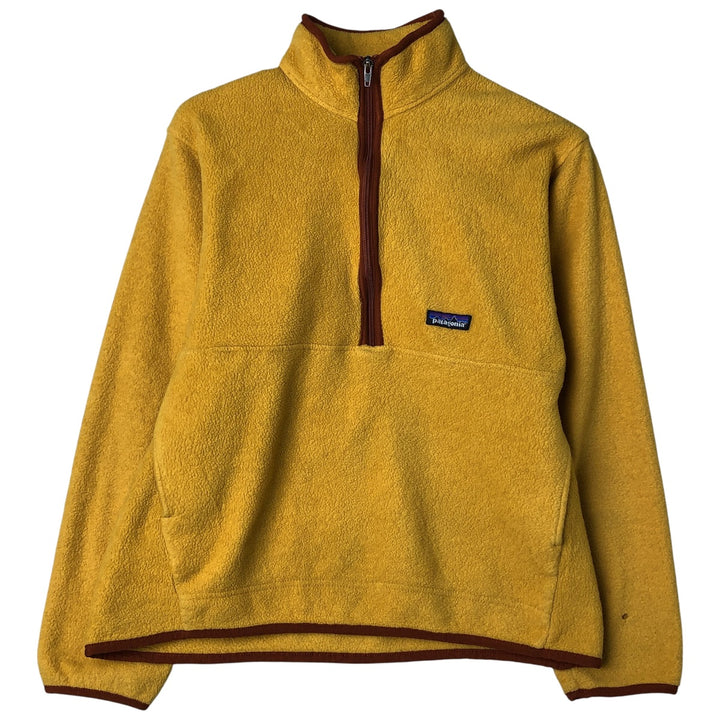 90s-00'S Patagonia Synchilla Half-Zip Fleece Pullover, Men's Size Medium unclear ocher yellow type Vintage Second Hand
