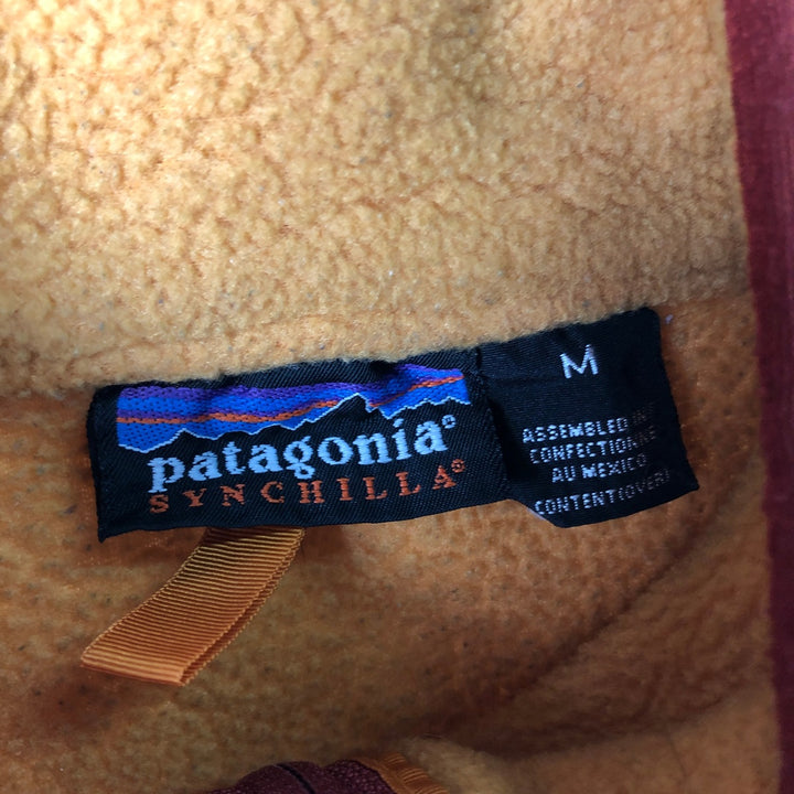 90s-00'S Patagonia Synchilla Half-Zip Fleece Pullover, Men's Size Medium unclear ocher yellow type Vintage Second Hand