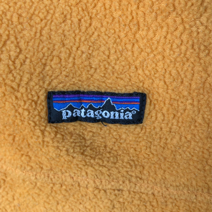 90s-00'S Patagonia Synchilla Half-Zip Fleece Pullover, Men's Size Medium unclear ocher yellow type Vintage Second Hand