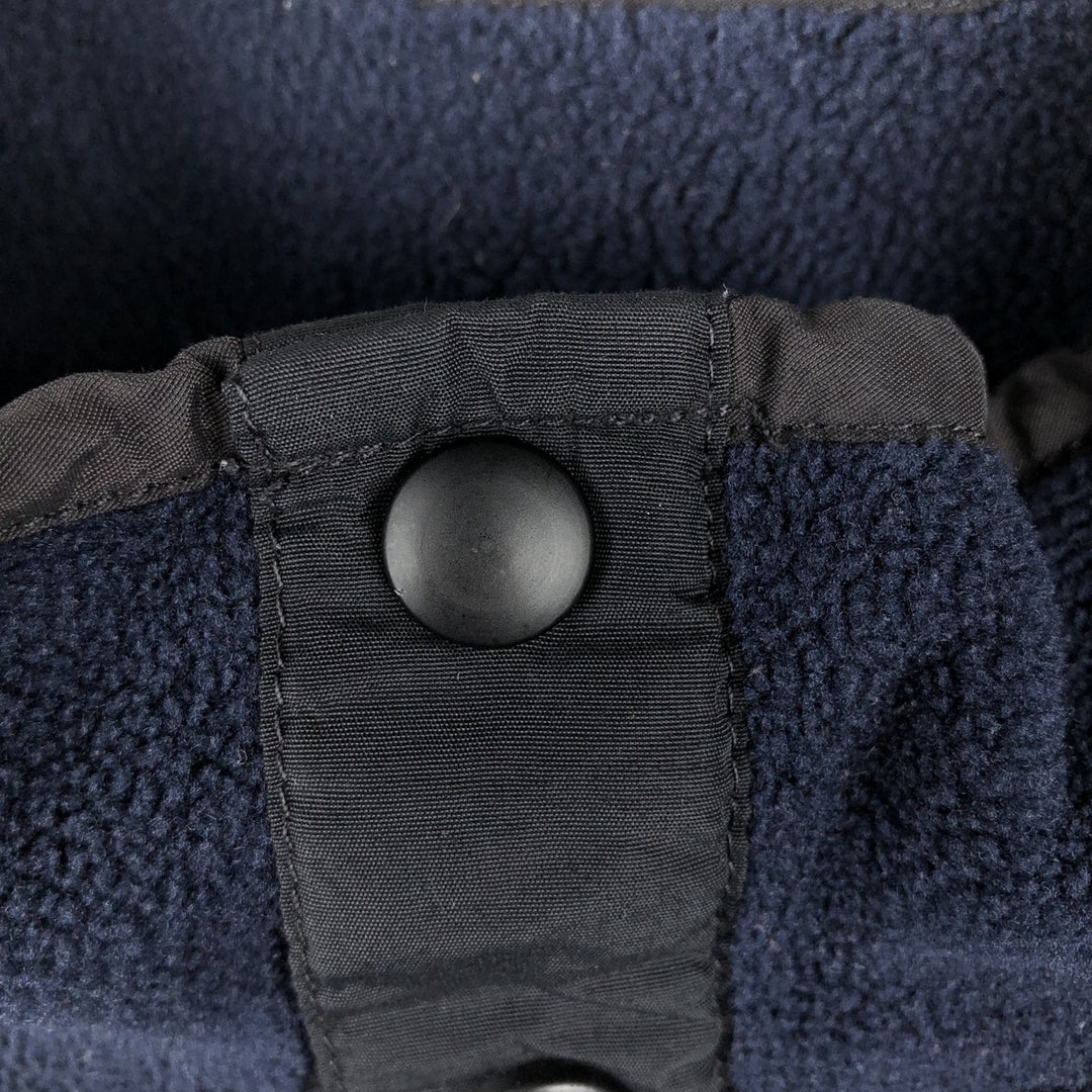 90s-00'S WOOLRICH Snap-on T-shirt, Half Snap, Fleece Pullover, Men's, Size XL polyester navy blue type Vintage Second Hand