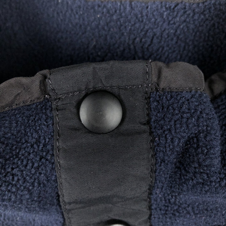 90s-00'S WOOLRICH Snap-on T-shirt, Half Snap, Fleece Pullover, Men's, Size XL polyester navy blue type Vintage Second Hand