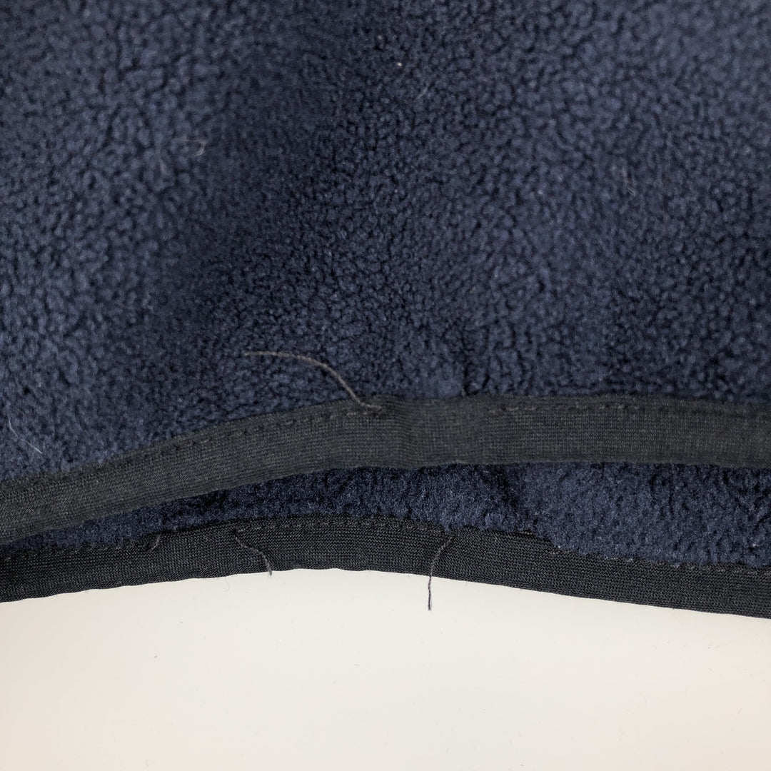 90s-00'S WOOLRICH Snap-on T-shirt, Half Snap, Fleece Pullover, Men's, Size XL polyester navy blue type Vintage Second Hand