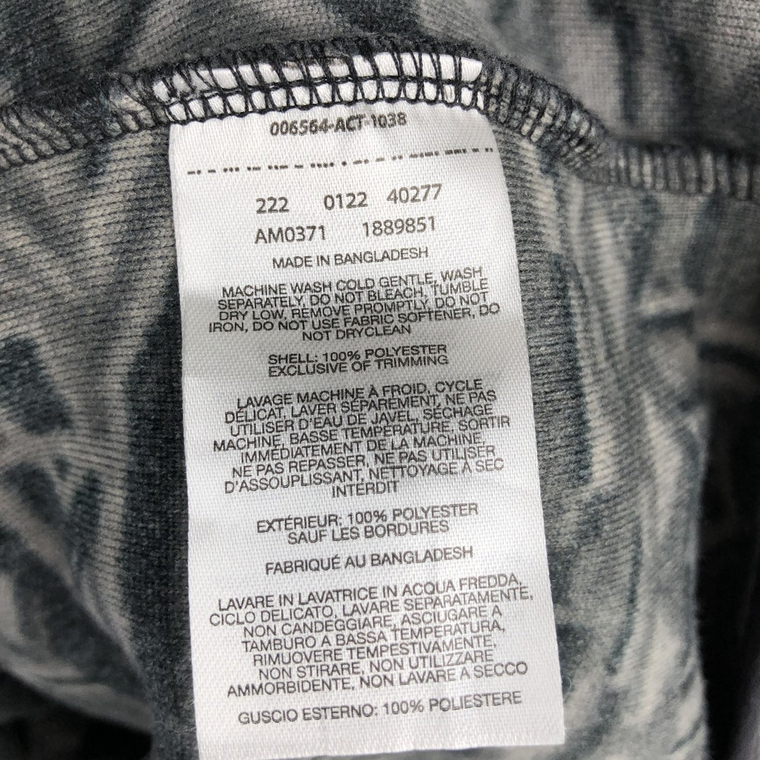 Columbia Fair Isle Pattern Half-Snap Fleece Pullover, Men's Size Medium polyester gray type Vintage Second Hand