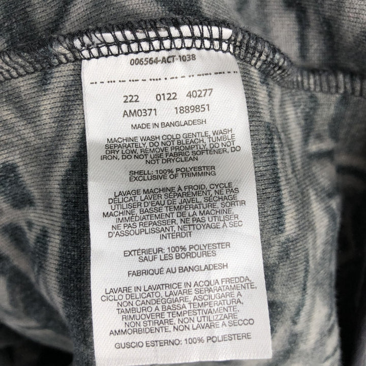 Columbia Fair Isle Pattern Half-Snap Fleece Pullover, Men's Size Medium polyester gray type Vintage Second Hand