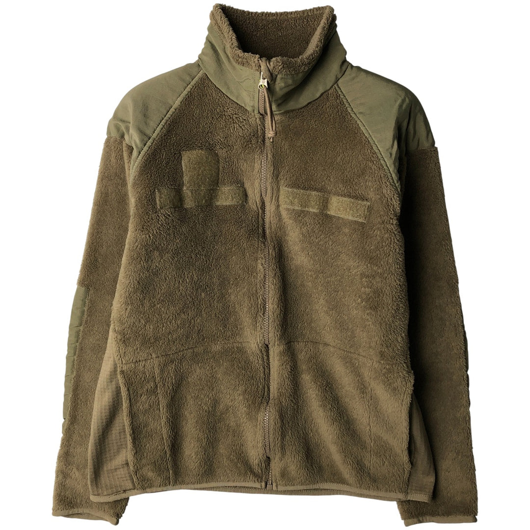 ADS ECWCS GEN3 Military Fleece Jacket, Made in USA, Men's Size L unclear Khaki type Vintage Second Hand