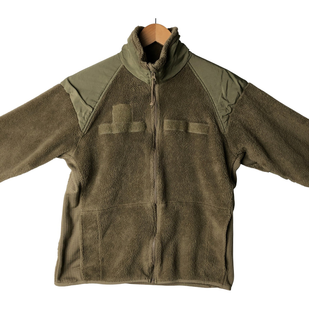 ADS ECWCS GEN3 Military Fleece Jacket, Made in USA, Men's Size L unclear Khaki type Vintage Second Hand