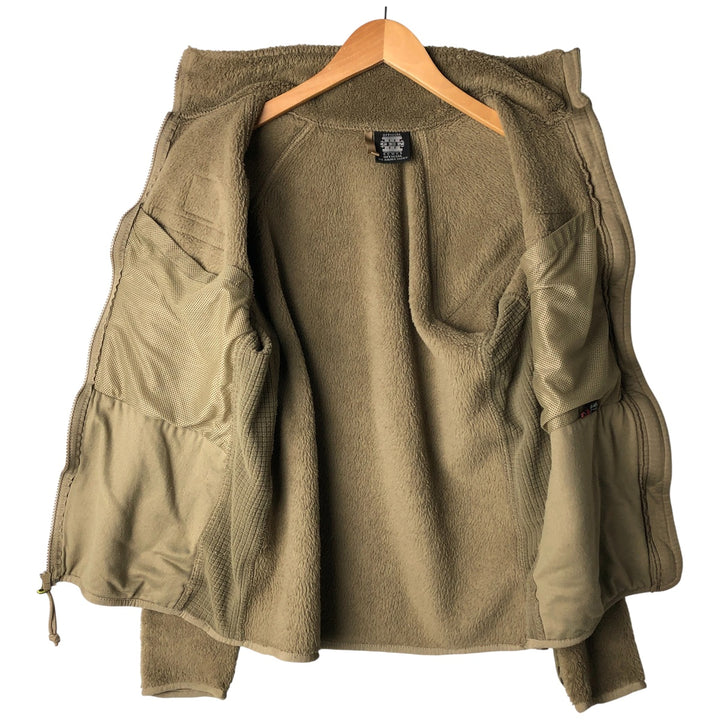 ADS ECWCS GEN3 Military Fleece Jacket, Made in USA, Men's Size L unclear Khaki type Vintage Second Hand
