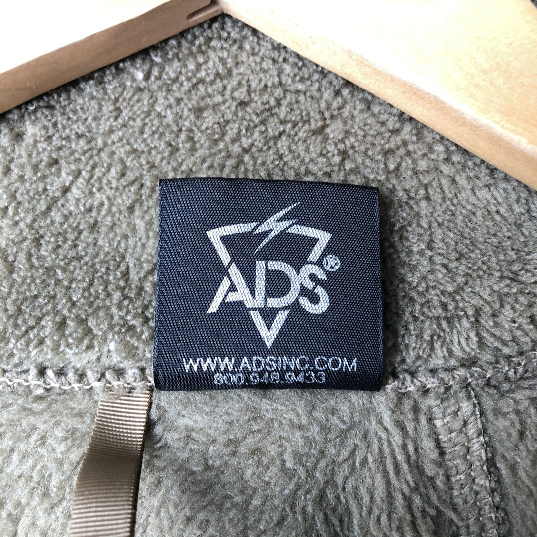 ADS ECWCS GEN3 Military Fleece Jacket, Made in USA, Men's Size L unclear Khaki type Vintage Second Hand