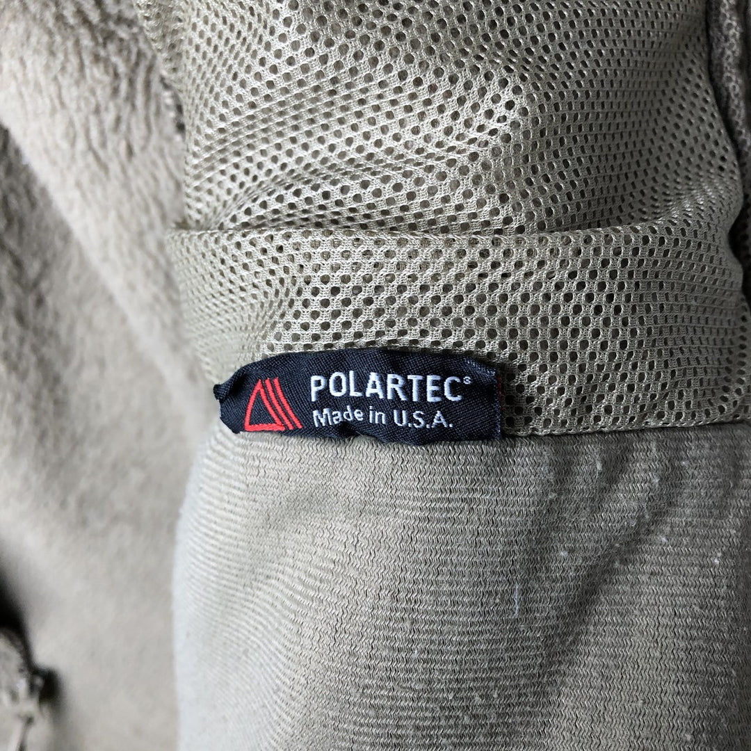 ADS ECWCS GEN3 Military Fleece Jacket, Made in USA, Men's Size L unclear Khaki type Vintage Second Hand