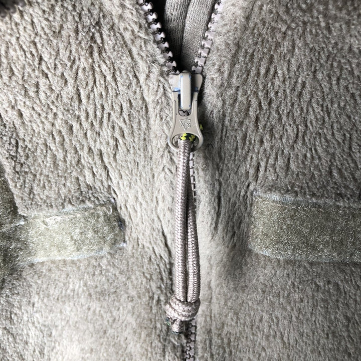 ADS ECWCS GEN3 Military Fleece Jacket, Made in USA, Men's Size L unclear Khaki type Vintage Second Hand