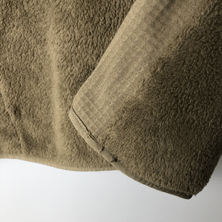 ADS ECWCS GEN3 Military Fleece Jacket, Made in USA, Men's Size L unclear Khaki type Vintage Second Hand