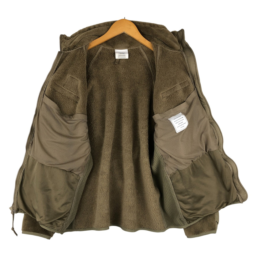 Civilian PROPPER Military Fleece Jacket, Men's Size L polyester Khaki type Vintage Second Hand