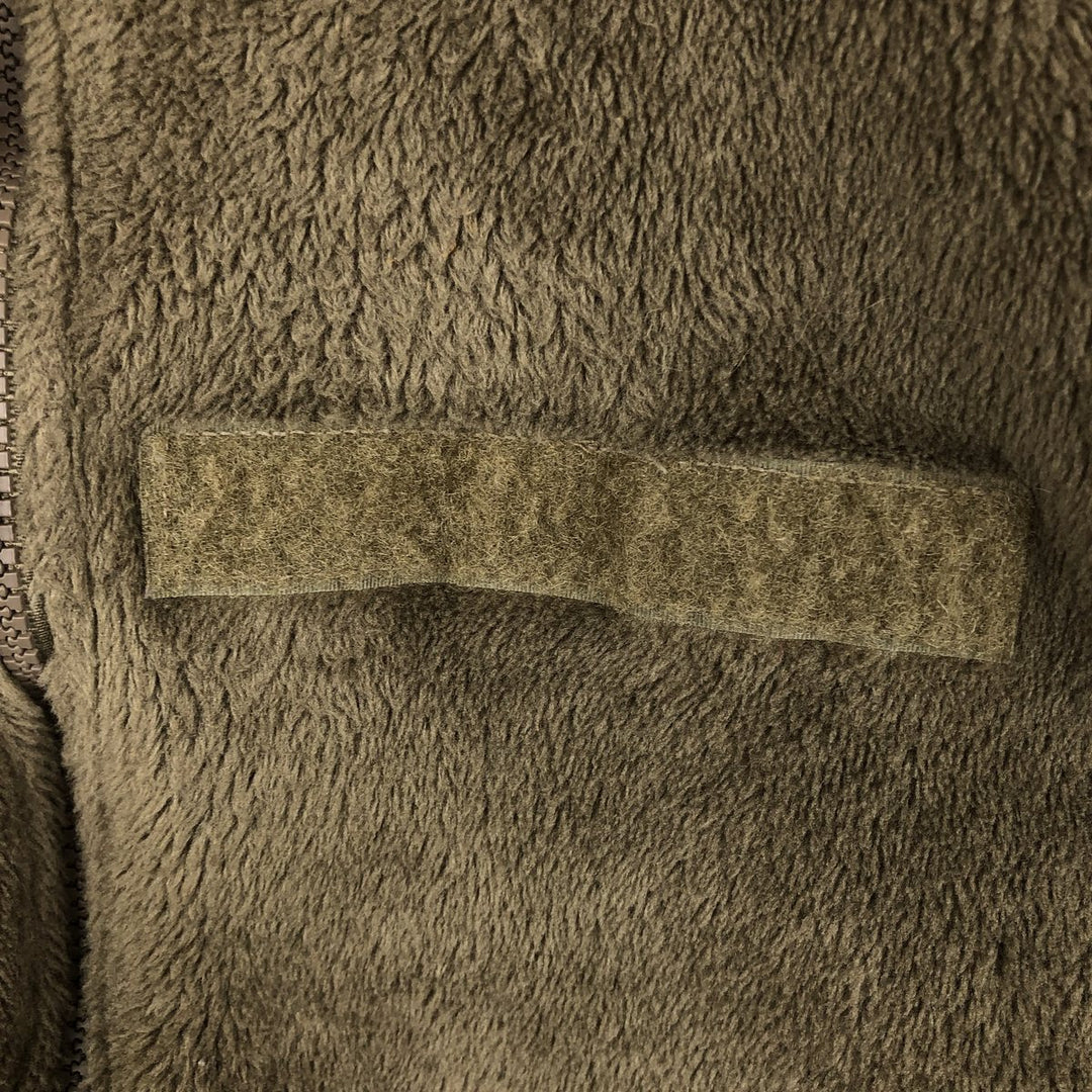 Authentic US military fleece jacket, made in the USA, large-regular, equivalent to men's size L unclear Khaki type Vintage Second Hand