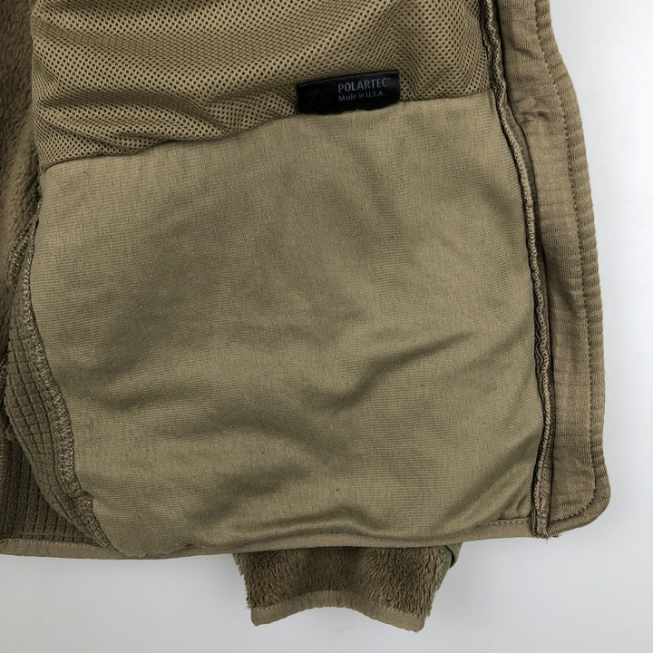 Authentic US military fleece jacket, made in the USA, large-regular, equivalent to men's size L unclear Khaki type Vintage Second Hand