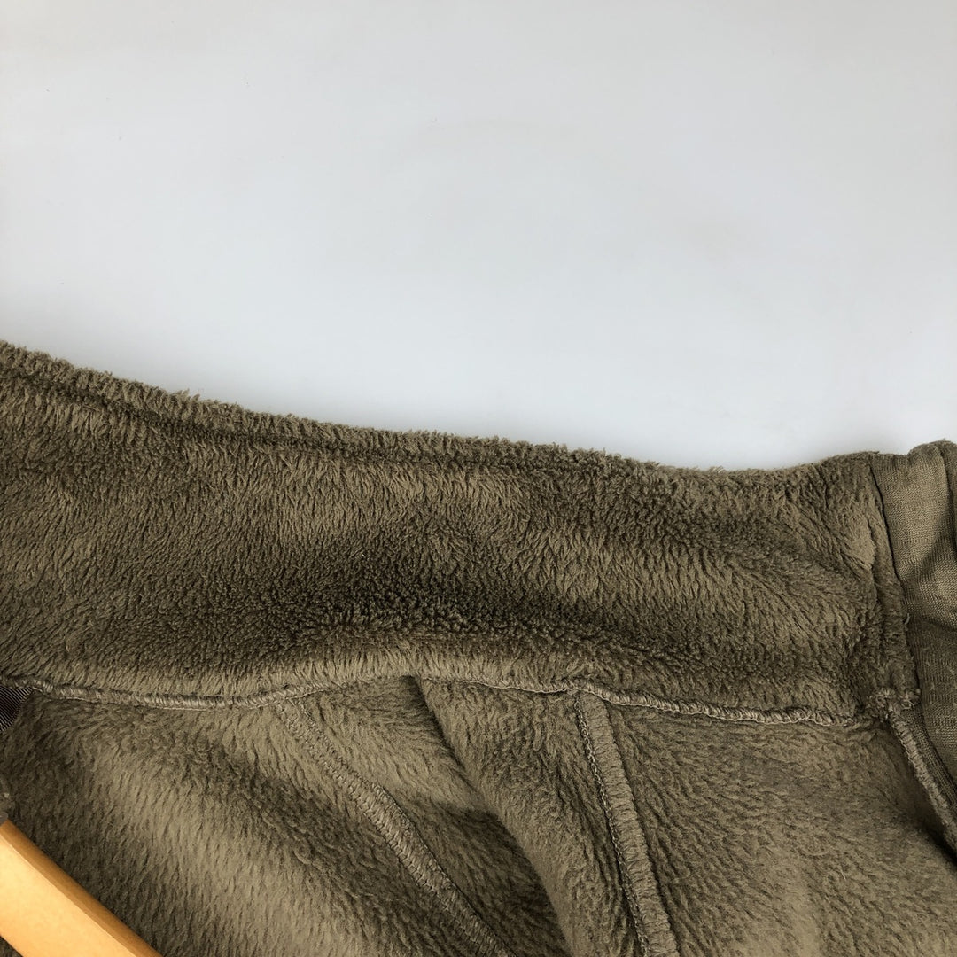 Authentic US military fleece jacket, made in the USA, large-regular, equivalent to men's size L unclear Khaki type Vintage Second Hand