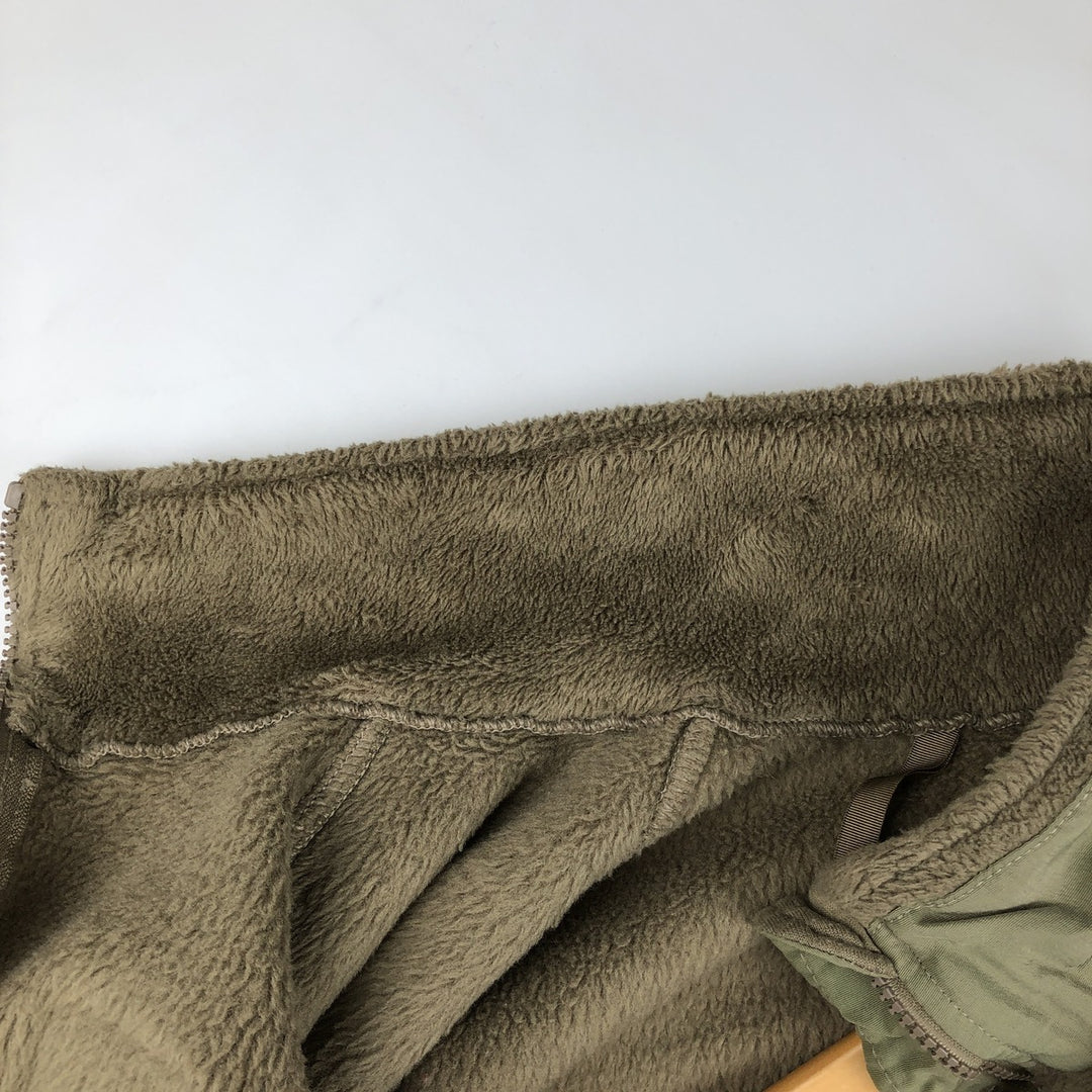 Authentic US military fleece jacket, made in the USA, large-regular, equivalent to men's size L unclear Khaki type Vintage Second Hand