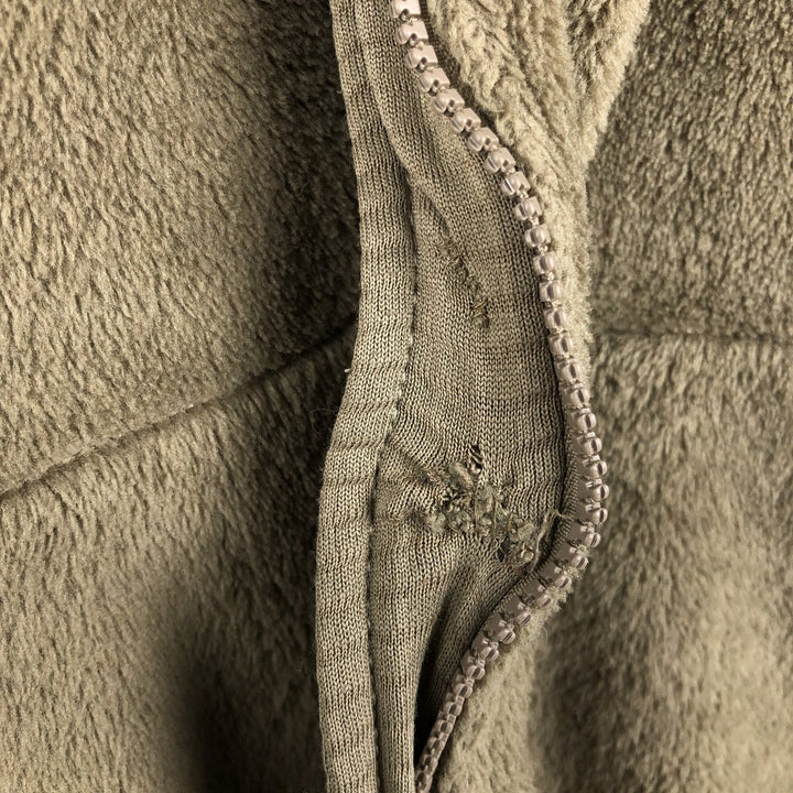 Authentic US military fleece jacket, made in the USA, large-regular, equivalent to men's size L unclear Khaki type Vintage Second Hand