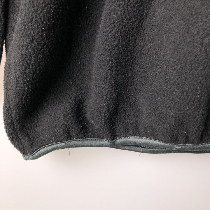 Vintage 90'S Timberland WEATHERGEAR Half-Snap Fleece Pullover, Made in USA, Men's Size L polyester black type Vintage Second Hand