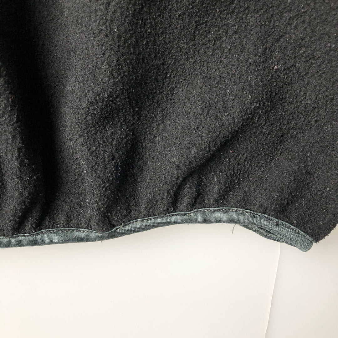 Vintage 90'S Timberland WEATHERGEAR Half-Snap Fleece Pullover, Made in USA, Men's Size L polyester black type Vintage Second Hand