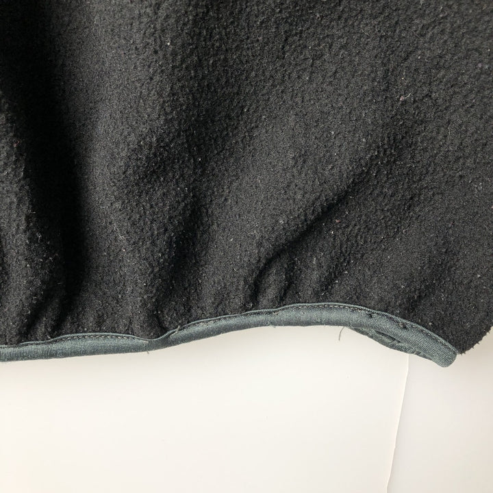 Vintage 90'S Timberland WEATHERGEAR Half-Snap Fleece Pullover, Made in USA, Men's Size L polyester black type Vintage Second Hand