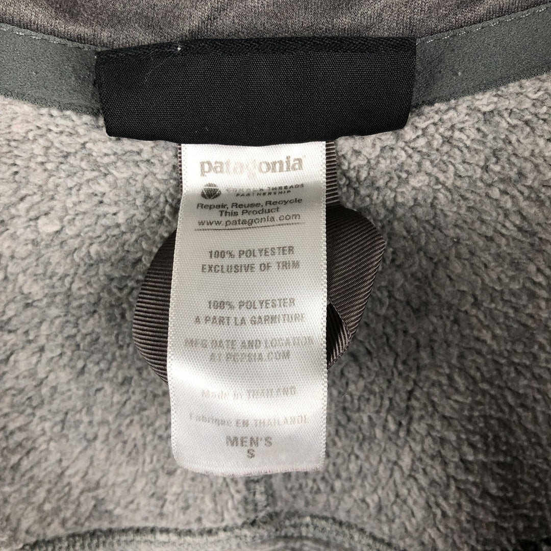 Patagonia Better Sweater Pullover 25521FA13 Half-Zip Fleece Pullover, Men's Size Small polyester gray type Vintage Second Hand