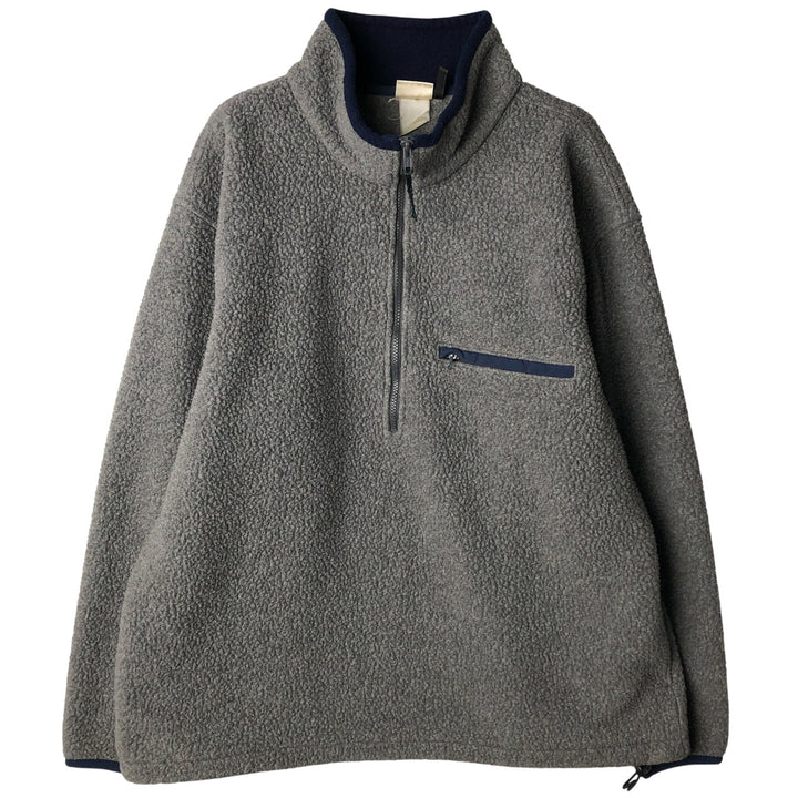 Vintage LLBean Half-Zip Fleece Pullover from the 80s-90s, Men's XL unclear gray type Vintage Second Hand