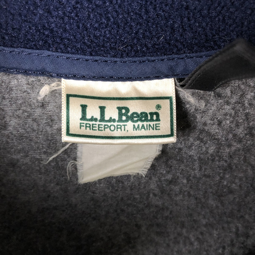 Vintage LLBean Half-Zip Fleece Pullover from the 80s-90s, Men's XL unclear gray type Vintage Second Hand