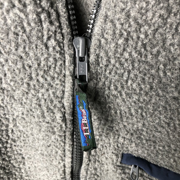 Vintage LLBean Half-Zip Fleece Pullover from the 80s-90s, Men's XL unclear gray type Vintage Second Hand