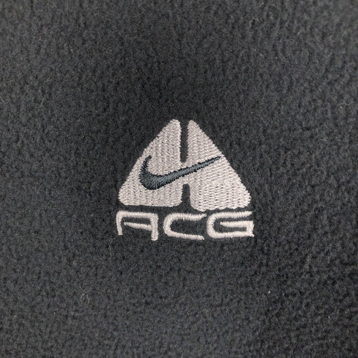 90s-00'S Nike ACG Half-Zip Fleece Pullover, Men's Size L polyester black type Vintage Second Hand
