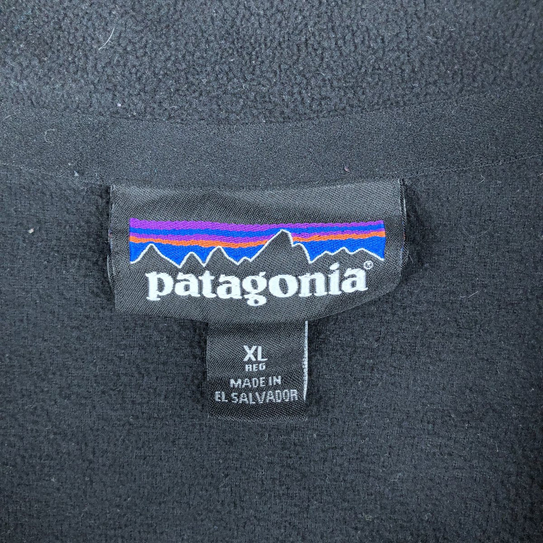 Patagonia Micro-D 26176SP17 Half-Zip Fleece Pullover, Men's XL polyester black type Vintage Second Hand