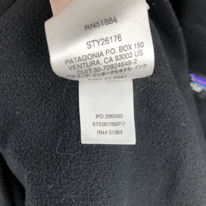 Patagonia Micro-D 26176SP17 Half-Zip Fleece Pullover, Men's XL polyester black type Vintage Second Hand