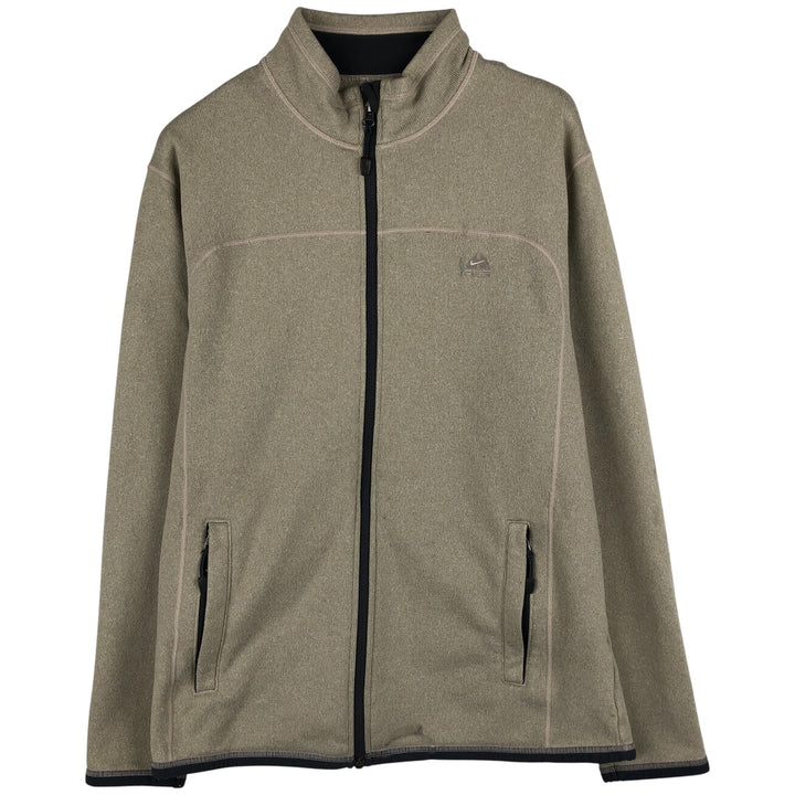 90s-00'S Nike ACG Fleece Jacket, Men's Size L polyester Beige type Vintage Second Hand