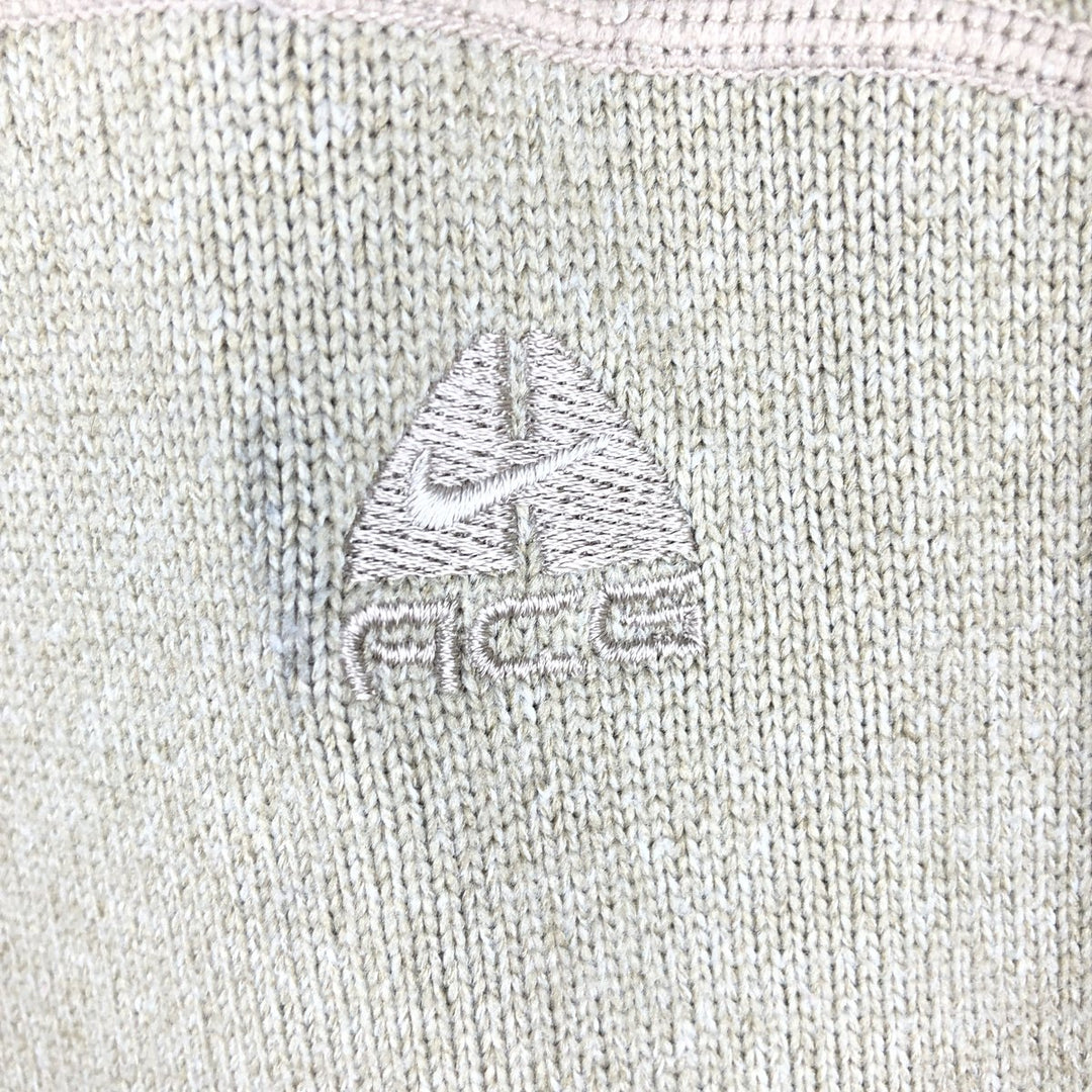 90s-00'S Nike ACG Fleece Jacket, Men's Size L polyester Beige type Vintage Second Hand